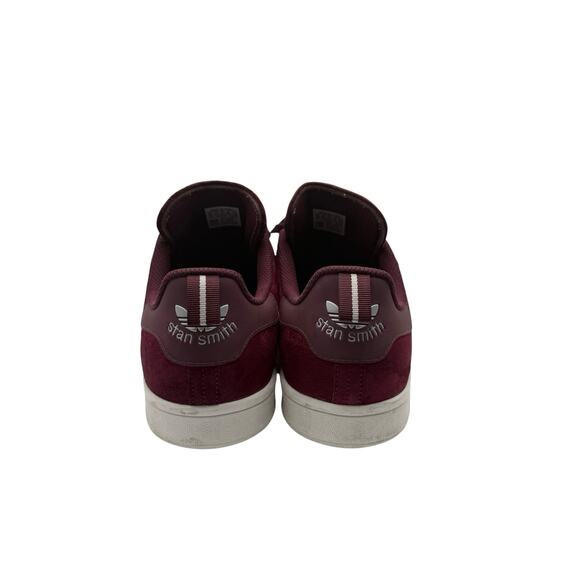 Adidas‎ Stan Smith Velvet Maroon Sneaker Men’s Size 12 - Picture 4 of 8